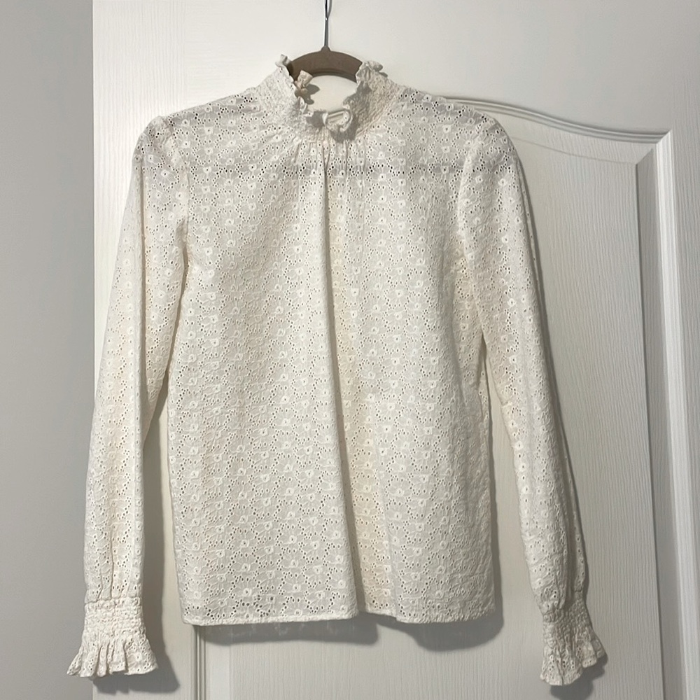Excellent condition Sezane Lace Blouse